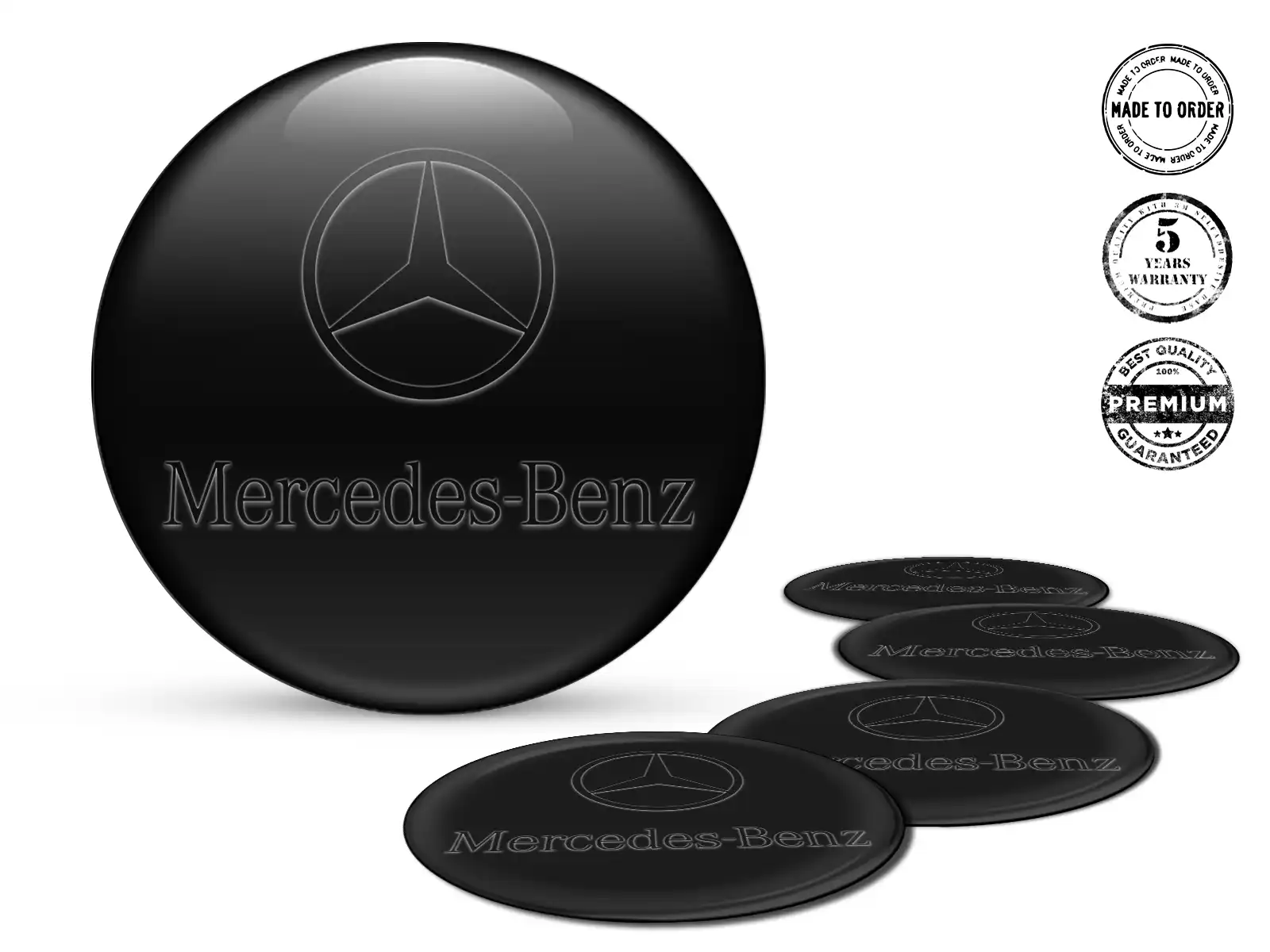 Mercedes Sticker on Rims Custom Epoxy Edition